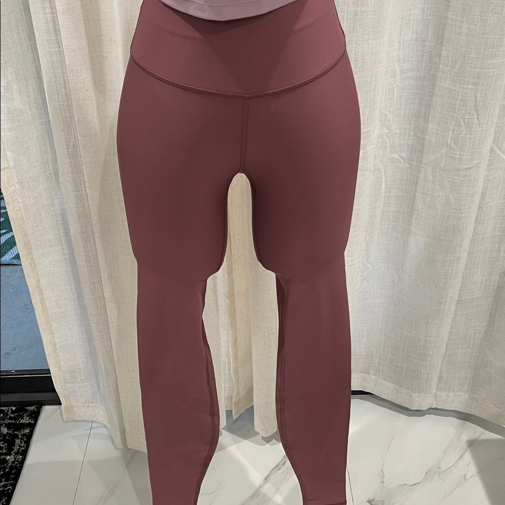 ALO Yoga Sculpt High-Waist Wine Leggings